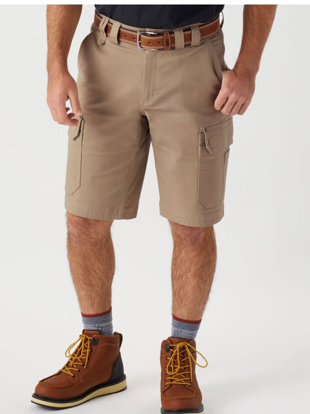 Duluth Trading Co Tan Cargo Shorts with Utility Pockets - Picture 9 of 12